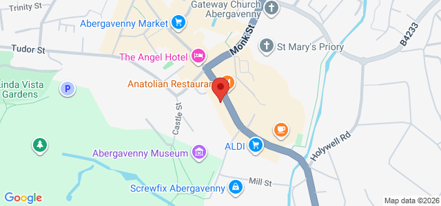Map showing Balti Delight in Abergavenny